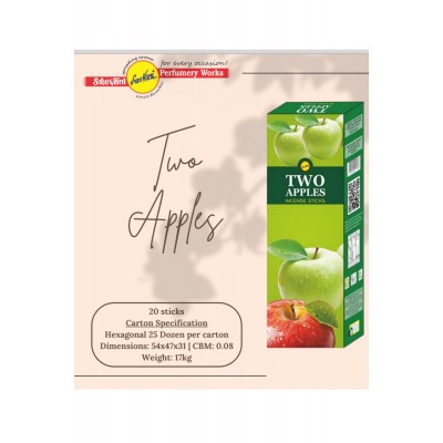 Sree Vani Two Apples (İKİ ELMA) Kokulu Hexagonal Çubuk Tütsü&hellip;