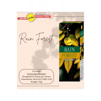 Sree Vani Rain Forest Hexagonal Çubuk Tütsü 20'li "yağmu&hellip;