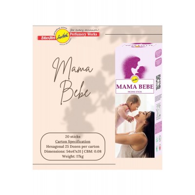 Sree Vani Mama Bebe Hexagonal Çubuk Tütsü 20'li "sakinlik Ve Şefkatin Kokusunu Hissedin: Mama Bebe Tütsüsü"