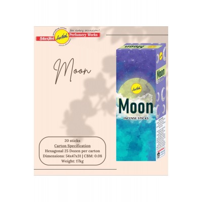 Sree Vani Moon Hexagonal Çubuk Tütsü 20'li