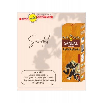 Sree Vani Sandal Hexagonal Çubuk Tütsü 20'li&hellip;