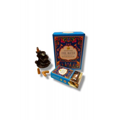 Sree Vani Cool Water Golden India Naturel Geri Akış Şelale Tütsü (10 ADET)