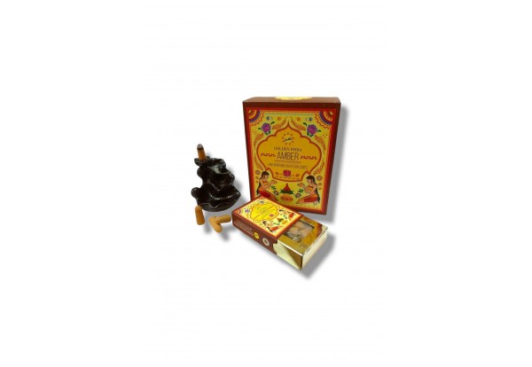 Sree Vani Amber Golden India Naturel Geri Akış Şelale Tütsü ( 10 &hellip;
