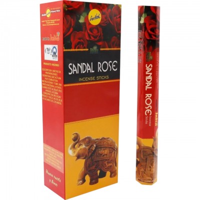 Sree Vani Sandal Rose (SANDAL AĞACI VE GÜL) Kokulu Hexagonal Ç&hellip;